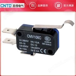 原装CNTD昌得电气小型微动开关CMV103C自复位10A滚轮250型端子