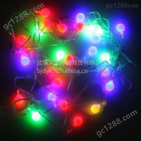 LED球泡灯串 珠泡防水灯串 婚庆灯饰 圣诞节灯饰 闪灯 雪花球灯串 圣诞节彩灯 满天星