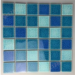游泳池瓷砖生产厂家 定制拼图艺术陶瓷马赛克供应商
