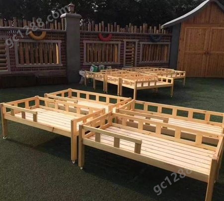 幼儿园使用环保安全实木儿童床 学校高低上下床 钢制学生双层床