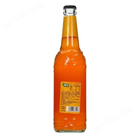 橙子味汽水500毫升玻璃瓶装果味碳酸饮料商超渠道