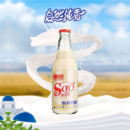 东北豆奶玻璃瓶装风味植物蛋白饮品优质原料商超渠道