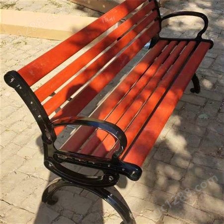 公园场外休闲座椅 园区休息座椅 奥科实木长排椅 可定制