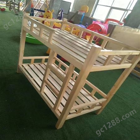 幼儿园四层推拉床厂家高档幼儿实木抽屉床儿童原木一拖四床