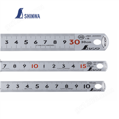 日本SHINWA钢直尺0-150mm内径间隙测量不锈钢直尺H-101A