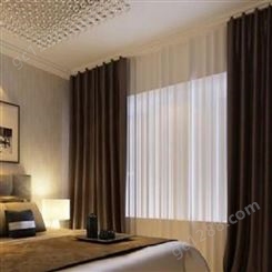 宝运隆窗饰定做 遮光美观 适用于公寓宾馆娱乐场所 酒店窗帘