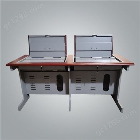GB4619A正鹏 小学用翻转电脑桌 不易变形 学校双人培训桌