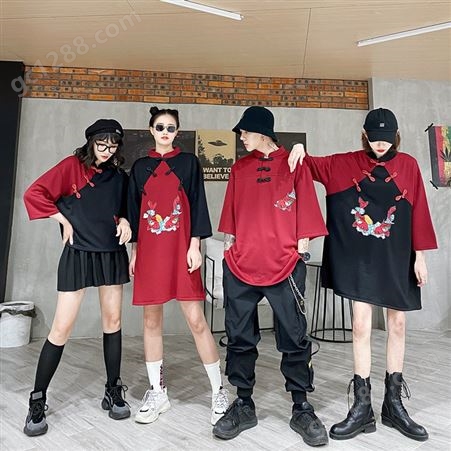 中国风男女团体街舞成人演出服套装舞蹈表演服嘻哈街舞现代舞比赛
