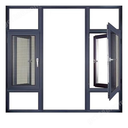 家装断桥铝金刚一体窗 304纱网抗剪耐划 支持上门测量安装