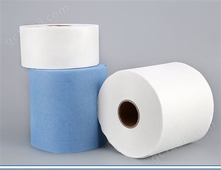 无尘纸工业擦拭纸除尘纸吸油吸水无纺布蓝白大卷工业纸