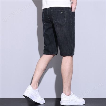 牛仔短裤 2023新款男宽松潮流男士休闲夏季裤