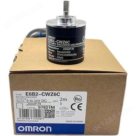 原装omron欧姆龙增量式旋转编码器E6B2-CWZ6C 360P/R/1000线脉冲