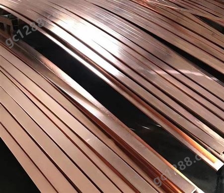 铜覆钢 扁铁覆铜扁钢 热浸锡连铸 扁线 镀铜扁钢100米/6米