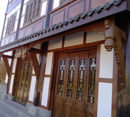 木雕木质仿古门窗承接工程设计 中式复古花窗花格中式镂空