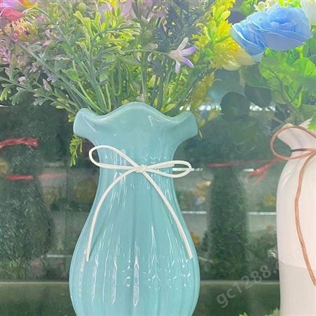 小清新 室内装饰 客厅摆件 插花水培 陶瓷花瓶 多种规格可选