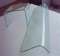 玻璃工厂弧形折弯加工直角热弯高强度曲面产品展示架定制