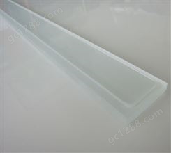 超白夹胶台阶玻璃面板加工8mm耐高温钢化高透平板灯面板定制