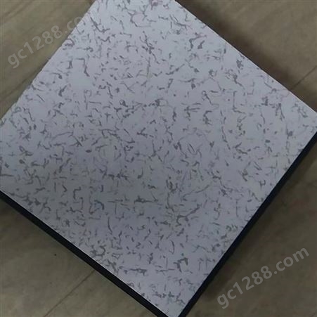 硫酸钙PVC防静电地板采用十字加强筋结构不起泡 防滑耐磨