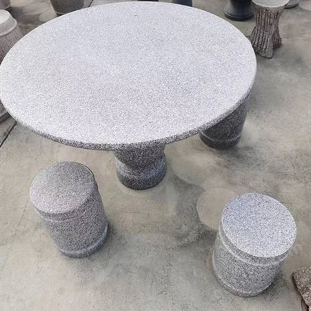 石材石凳石桌批发 庭院花岗岩大理石桌椅 结实耐用隆辉石艺