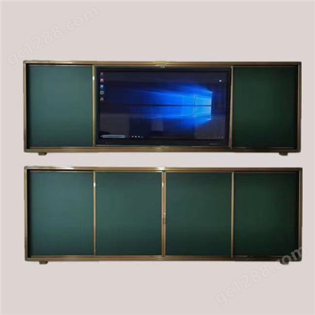 远明教学推拉板 学校展示板磁性镶嵌一体机电子白板 教室后黑板