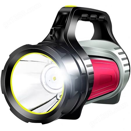 神鱼强光手电筒远射超亮探照灯多功能户外氙气手提式应急充电灯