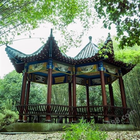 北京户外花架防腐木 木屋 凉亭 木栅栏 制作安装 博雅园林景观47