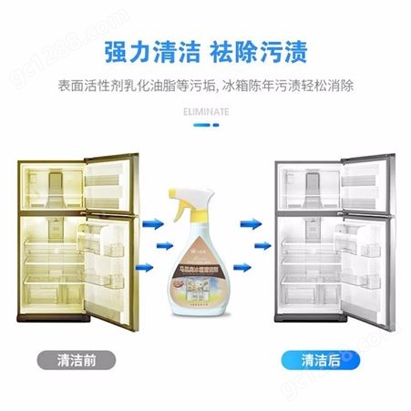 冰箱清洁剂 马里奥 冰柜电烤箱微波炉清洁杀菌除味剂 除臭清洗剂
