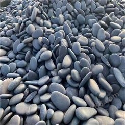 天然鹅卵石 机制黑色砾石 卵石 碎石 洗米石 园林铺路胶粘石