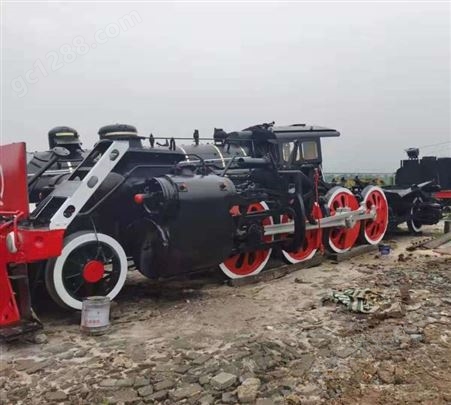 出售报废前进型蒸汽机车火车头 外形复古 可改造翻新设计 金笛机电