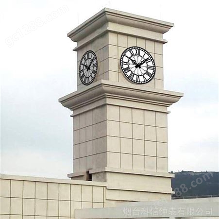 夹胶玻璃面建筑大钟 钟楼大钟 全规格全系列 科信钟表规模企业