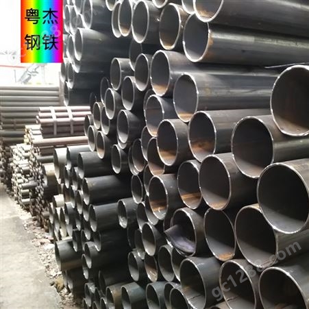 厂家供应直缝焊管大口径厚壁焊接钢管Q235Q345L245X65 广东粤杰