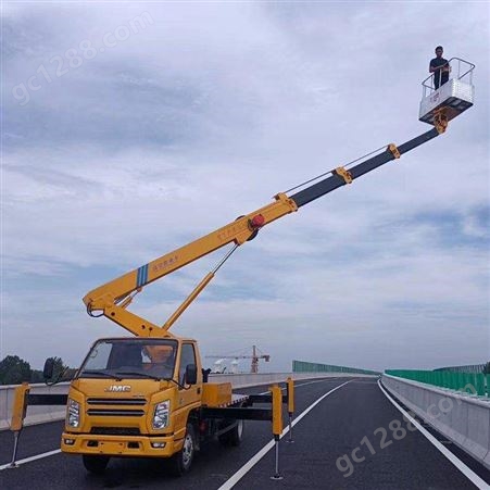 明投 配置高能力强 21米高空作业车 建筑工地上料搬运