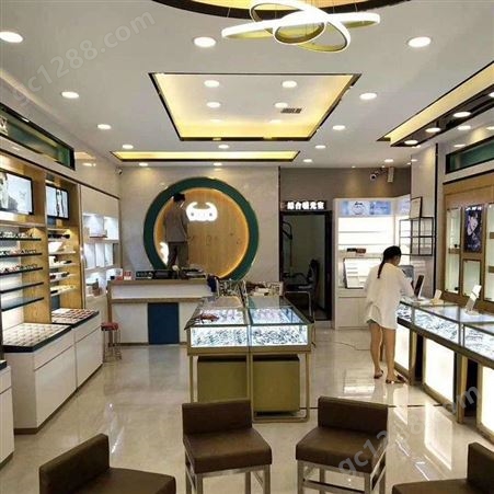 眼镜柜 阳光视线眼镜店 免费设计图稿 现代 时尚 视光