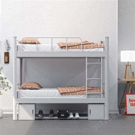 学生床厂家公寓床上下铺员工宿舍床铁架床高低床双层床闭口型材床