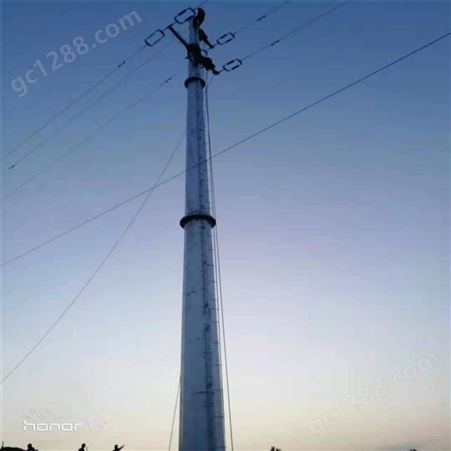 德鹏 高压耐张10KV电力钢杆 终端钢杆 电力钢管塔