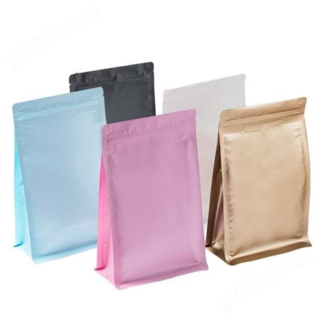 LBD003铝箔袋自封密封 防潮八边封自立袋 散茶白茶 茶叶包装袋定制